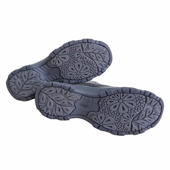 Jambu Women's Mayland Waterproof Grey Faux Fur Lace-Up Winter Duck Boots - Picture 7 of 12